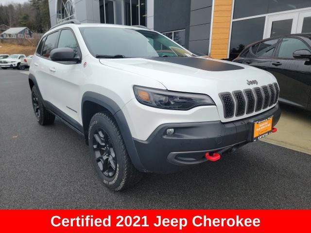 used 2021 Jeep Cherokee car, priced at $27,499