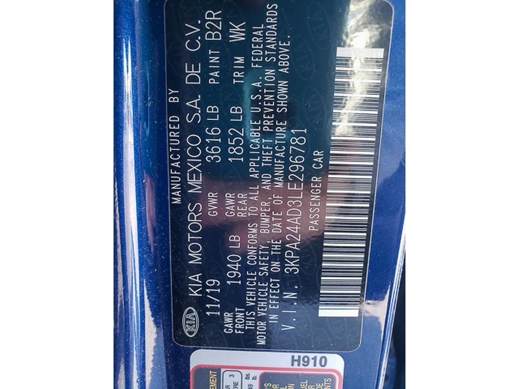 used 2020 Kia Rio car, priced at $5,500