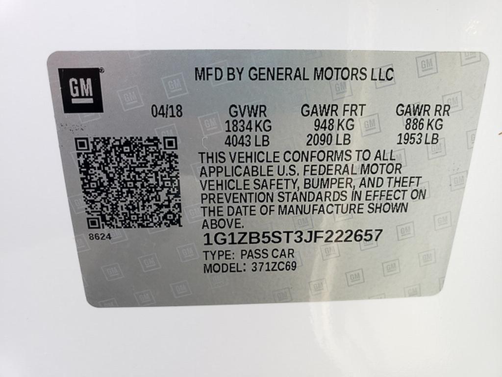 used 2018 Chevrolet Malibu car, priced at $10,990