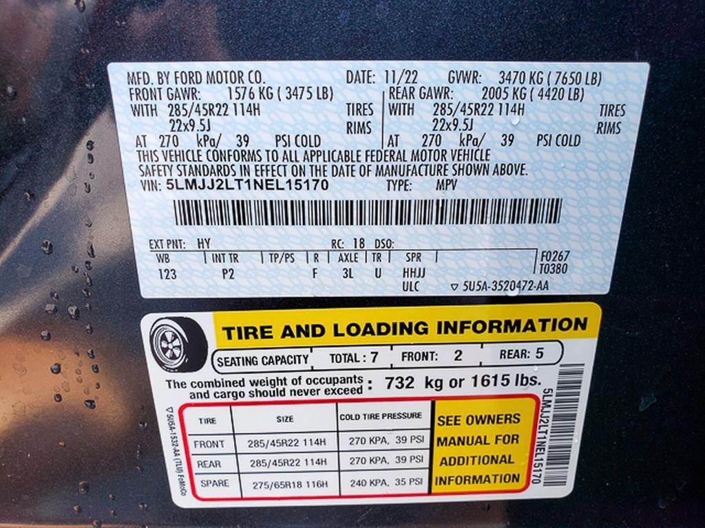 used 2022 Lincoln Navigator car, priced at $56,455