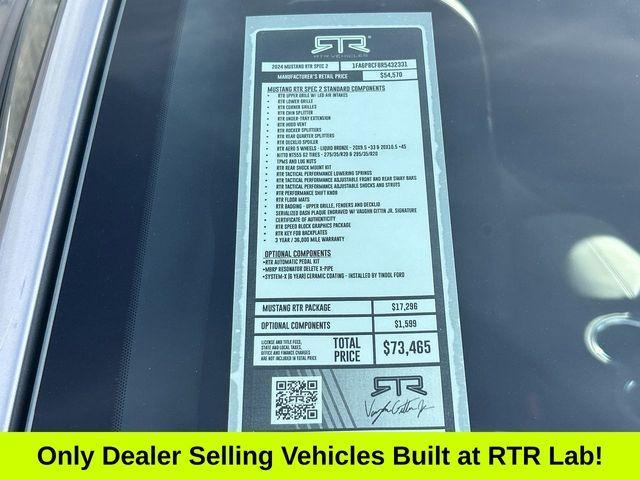 new 2024 Ford Mustang car, priced at $66,565