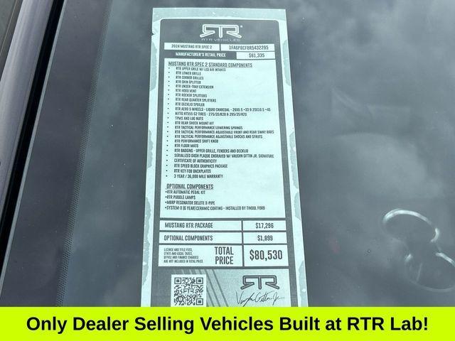 new 2024 Ford Mustang car, priced at $71,530