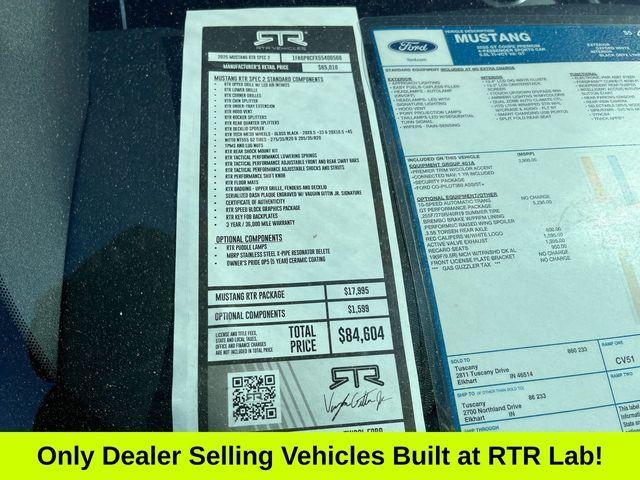 new 2025 Ford Mustang car, priced at $79,403