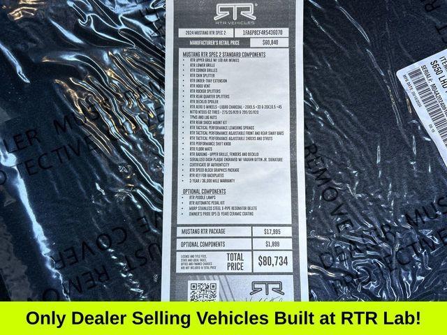 new 2024 Ford Mustang car, priced at $71,734