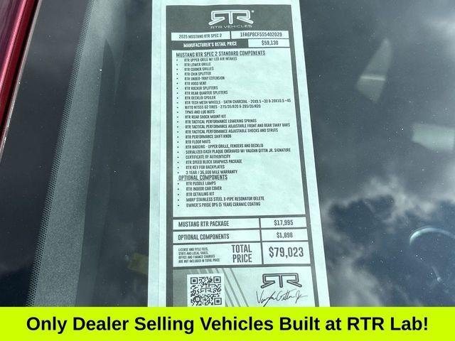 new 2025 Ford Mustang car, priced at $73,523