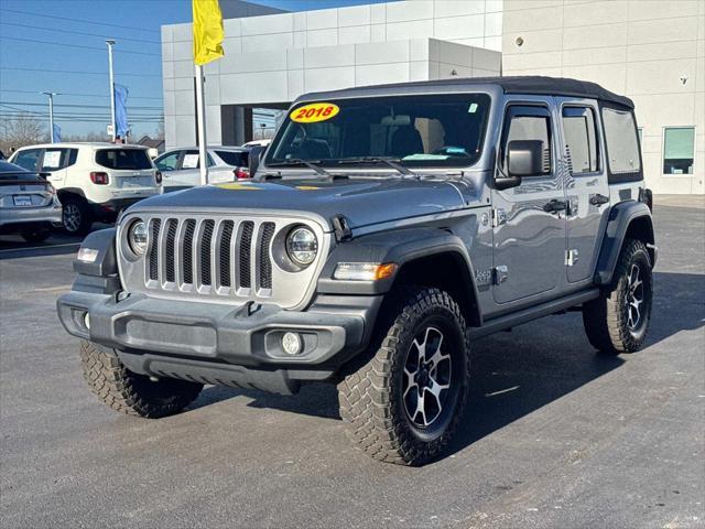 used 2018 Jeep Wrangler Unlimited car, priced at $21,599