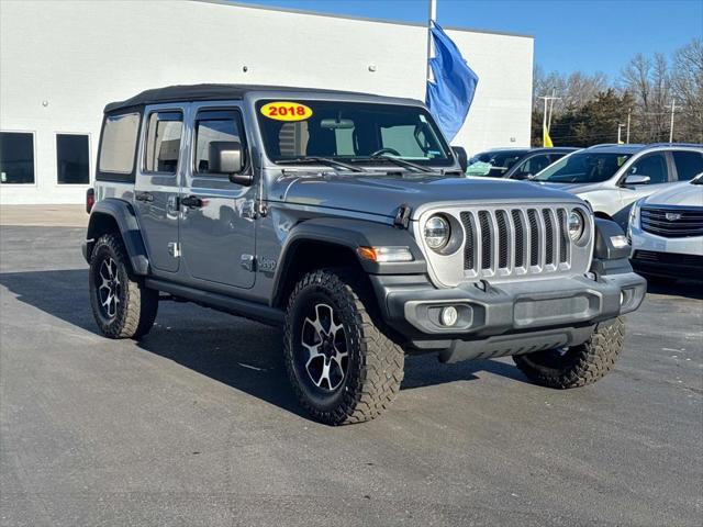 used 2018 Jeep Wrangler Unlimited car, priced at $21,599