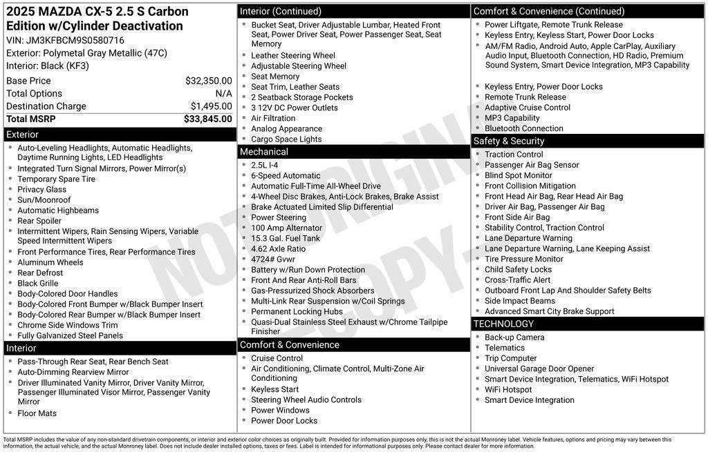 used 2025 Mazda CX-5 car