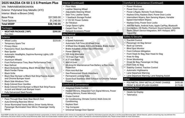 new 2025 Mazda CX-5 car, priced at $39,140