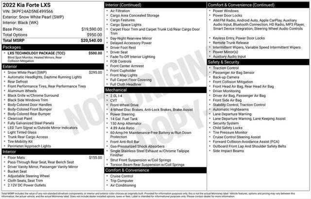 used 2022 Kia Forte car, priced at $18,695