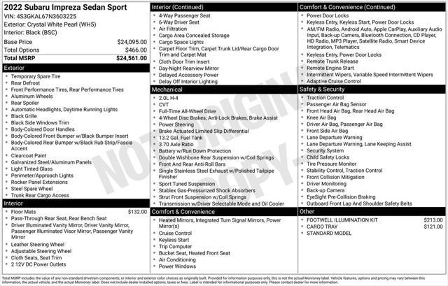 used 2022 Subaru Impreza car, priced at $20,977