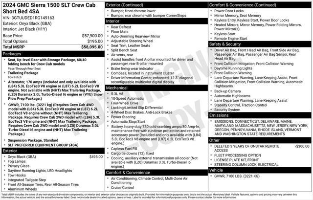 used 2024 GMC Sierra 1500 car, priced at $46,998