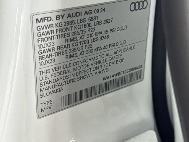 new 2025 Audi SQ8 car, priced at $106,131