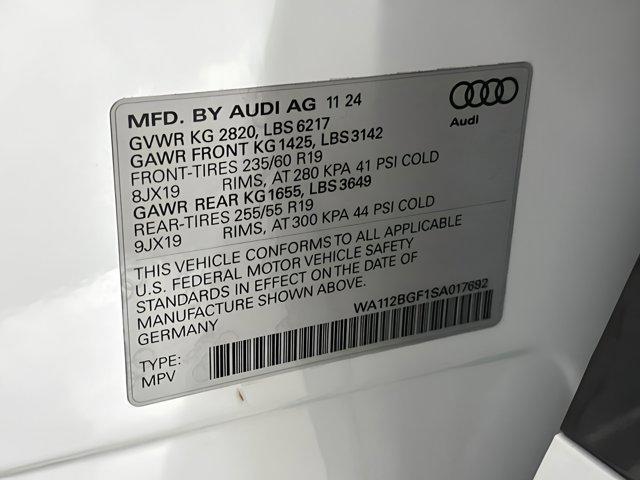 new 2025 Audi Q6 e-tron car, priced at $62,962