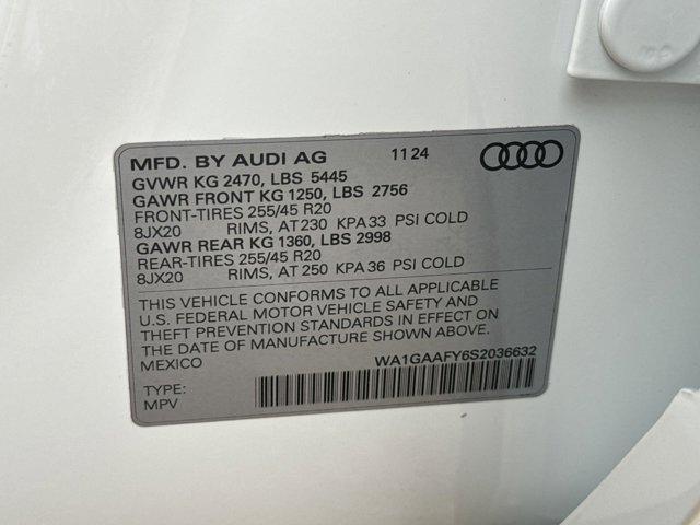 new 2025 Audi Q5 car, priced at $47,751