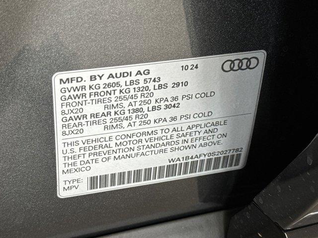 new 2025 Audi SQ5 car, priced at $66,631