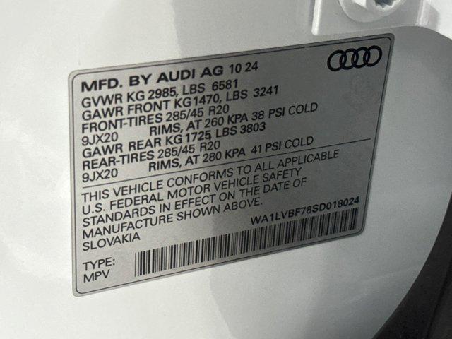 new 2025 Audi Q7 car, priced at $71,731