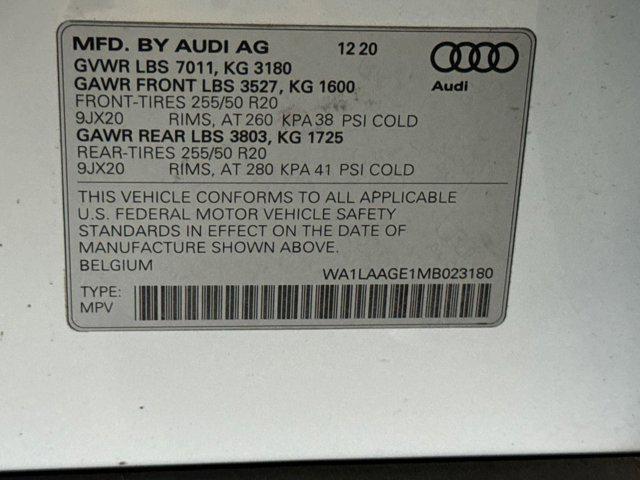 used 2021 Audi e-tron car, priced at $26,999