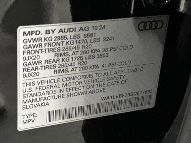 new 2025 Audi Q7 car, priced at $71,731