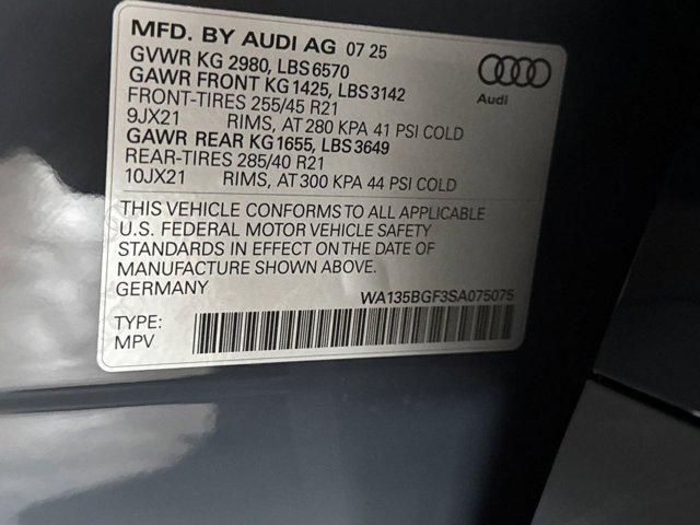 new 2025 Audi SQ6 e-tron car, priced at $83,551
