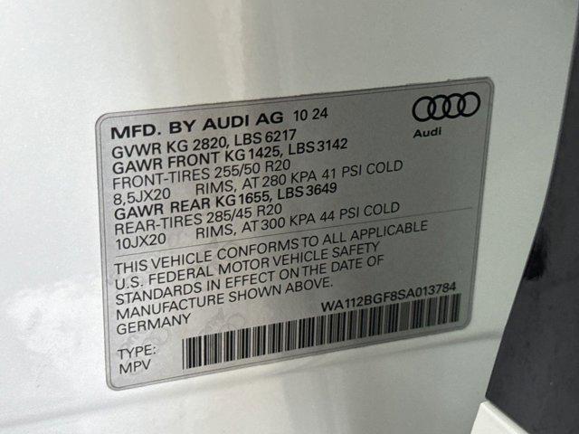 new 2025 Audi Q6 e-tron car, priced at $70,991