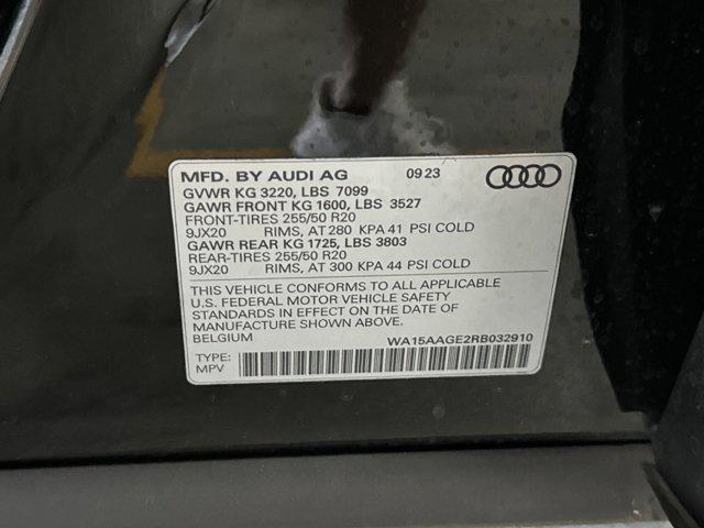 used 2024 Audi Q8 e-tron car, priced at $51,998