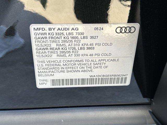 new 2024 Audi SQ8 car, priced at $103,622