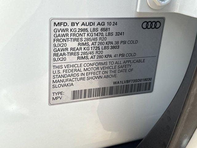 new 2025 Audi Q7 car, priced at $71,011