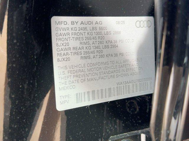 new 2025 Audi Q5 car, priced at $59,131