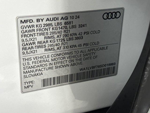 new 2025 Audi Q7 car, priced at $73,941