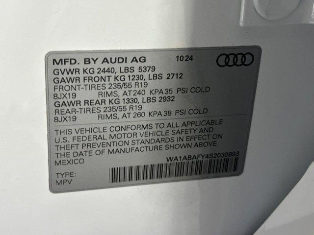 new 2025 Audi Q5 car, priced at $46,181