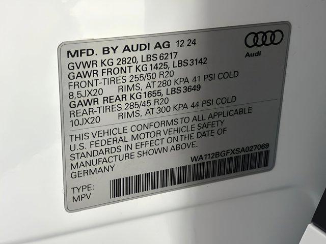 new 2025 Audi Q6 e-tron car, priced at $65,761