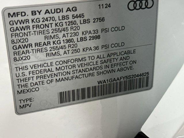 new 2025 Audi Q5 car, priced at $47,751