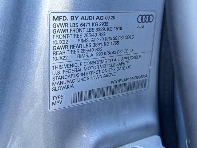 used 2021 Audi Q8 car, priced at $39,498