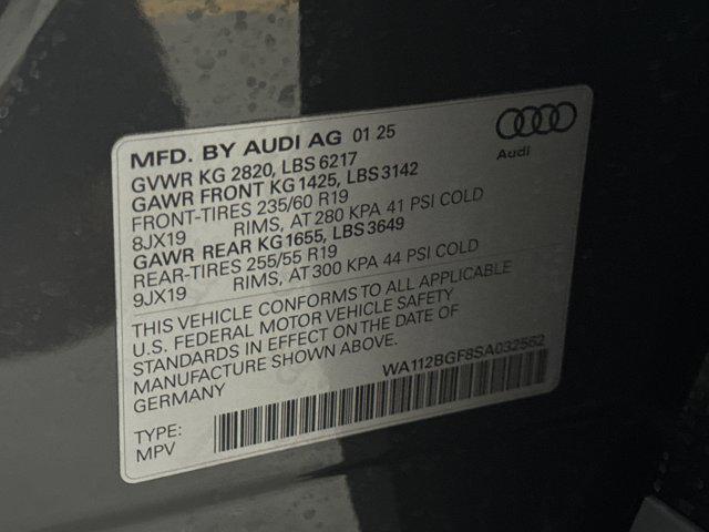 new 2025 Audi Q6 e-tron car, priced at $60,771