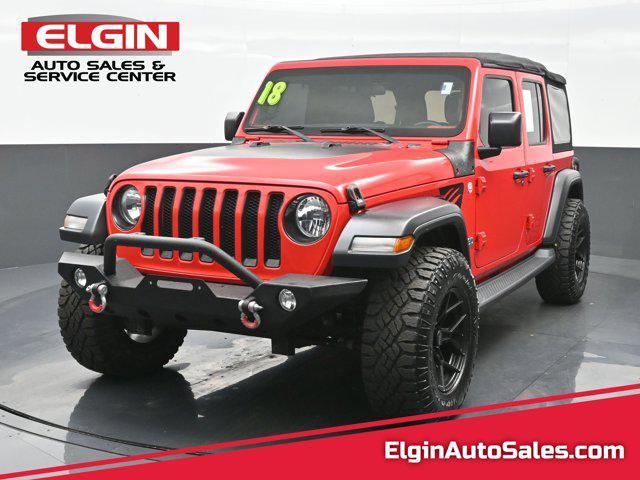 used 2018 Jeep Wrangler Unlimited car, priced at $23,599