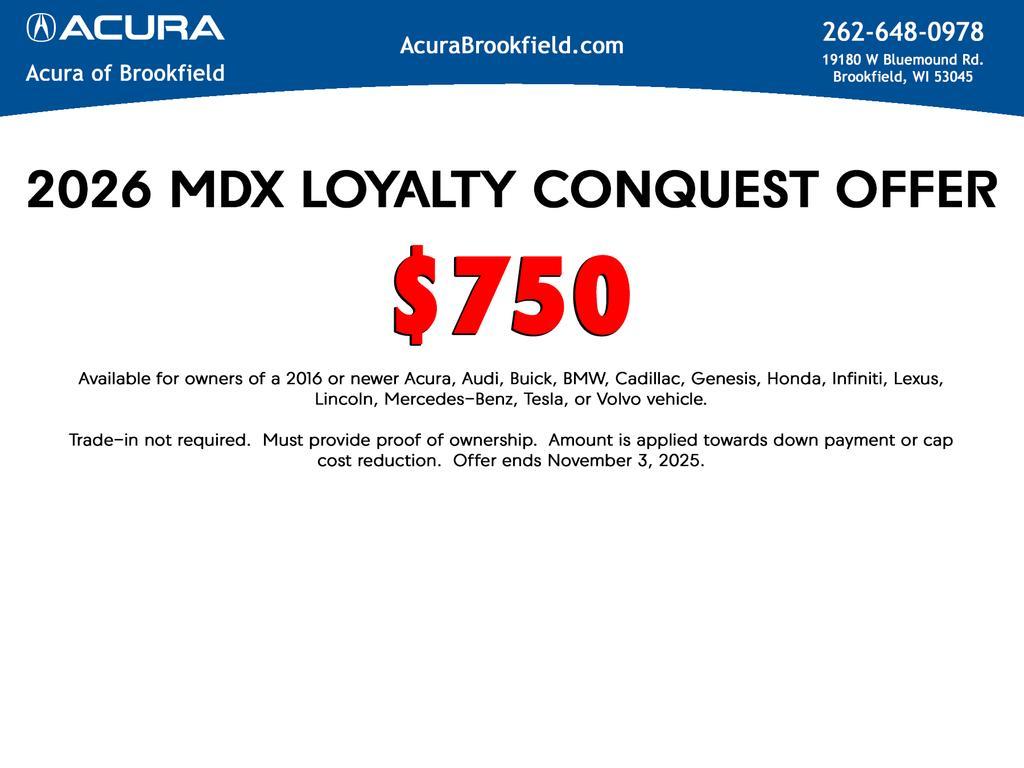 new 2026 Acura MDX car, priced at $60,750
