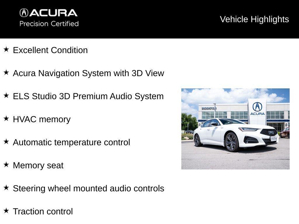 used 2023 Acura TLX car, priced at $40,900