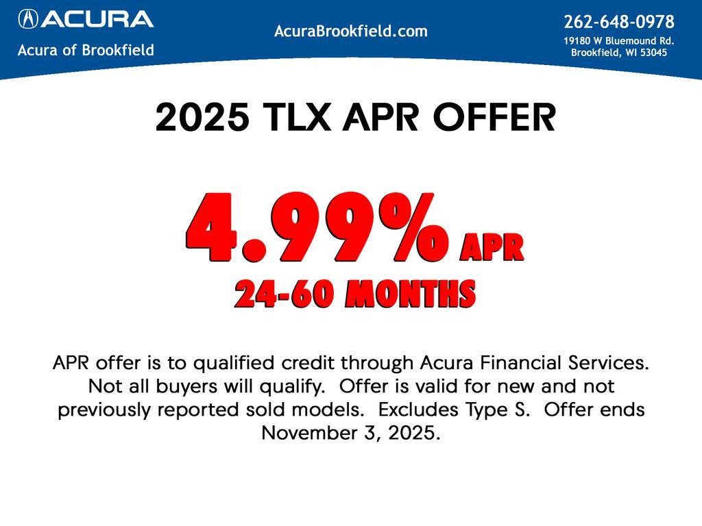 new 2025 Acura TLX car, priced at $52,195
