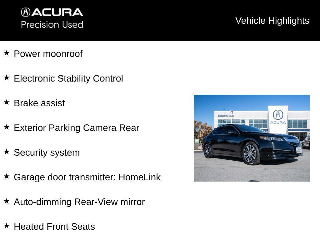 used 2016 Acura TLX car, priced at $12,425