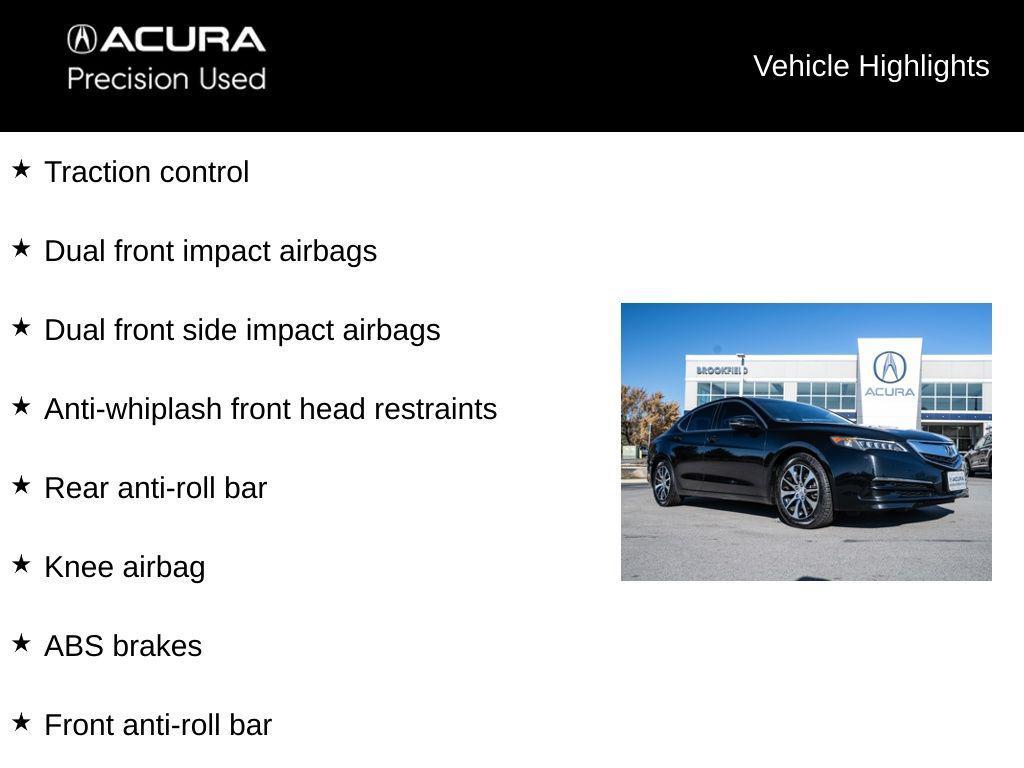 used 2016 Acura TLX car, priced at $12,425