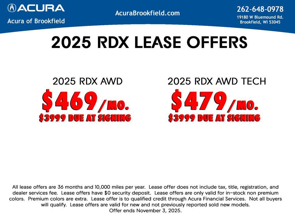 new 2025 Acura RDX car, priced at $46,650