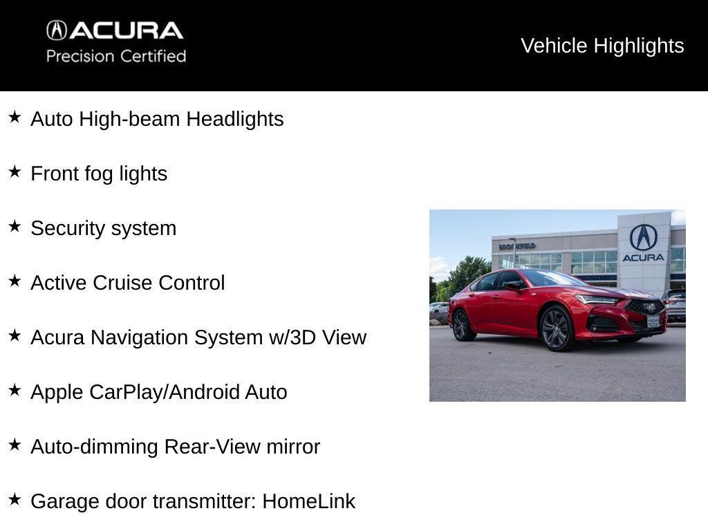 used 2023 Acura TLX car, priced at $38,988