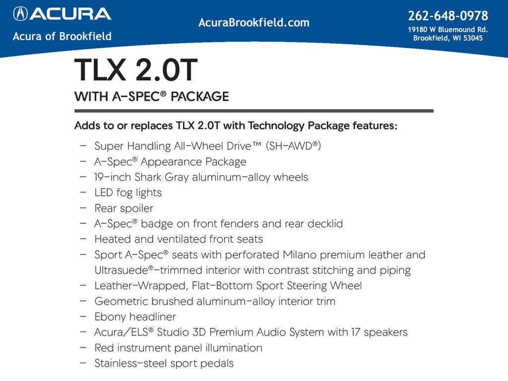 new 2025 Acura TLX car, priced at $52,195