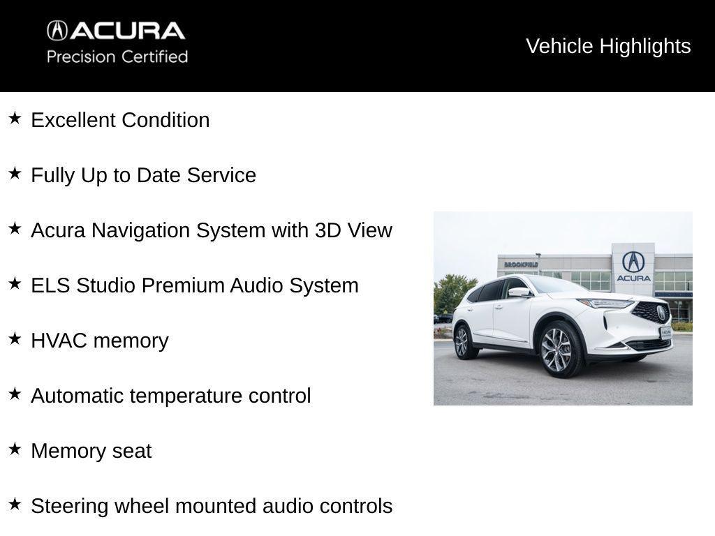 used 2023 Acura MDX car, priced at $44,900