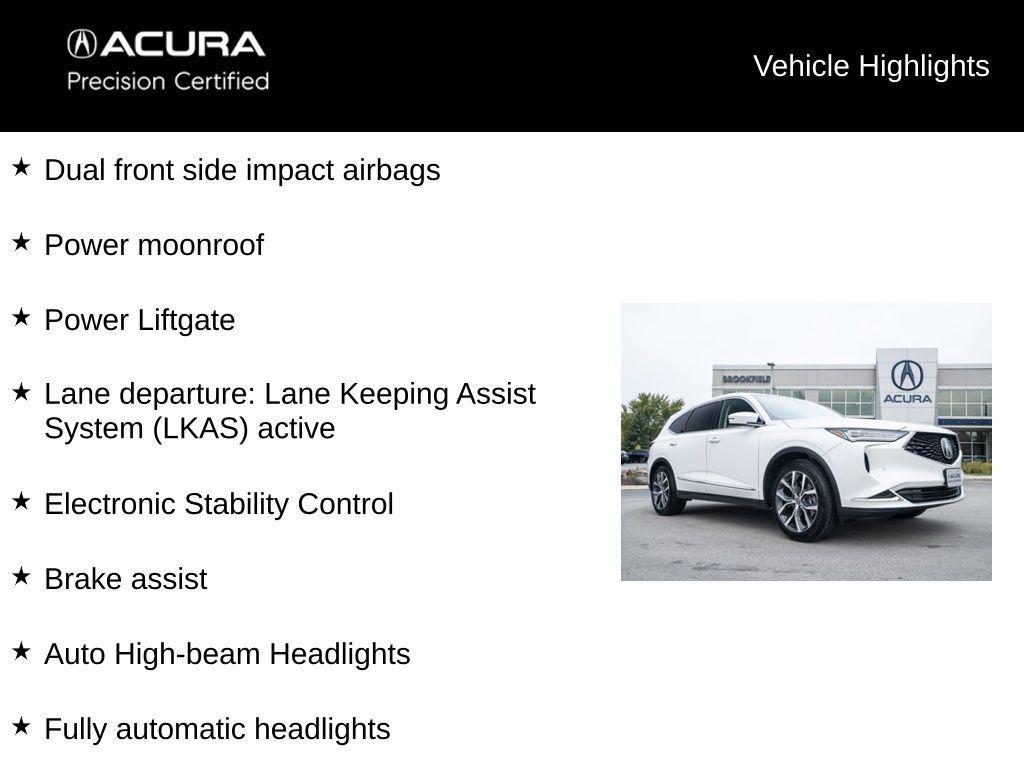 used 2023 Acura MDX car, priced at $44,900
