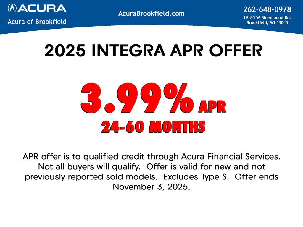 new 2025 Acura Integra car, priced at $34,195