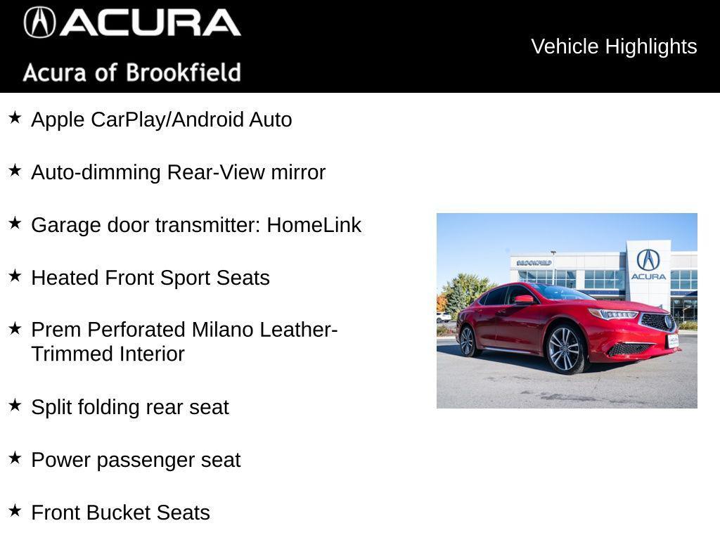 used 2019 Acura TLX car, priced at $19,900