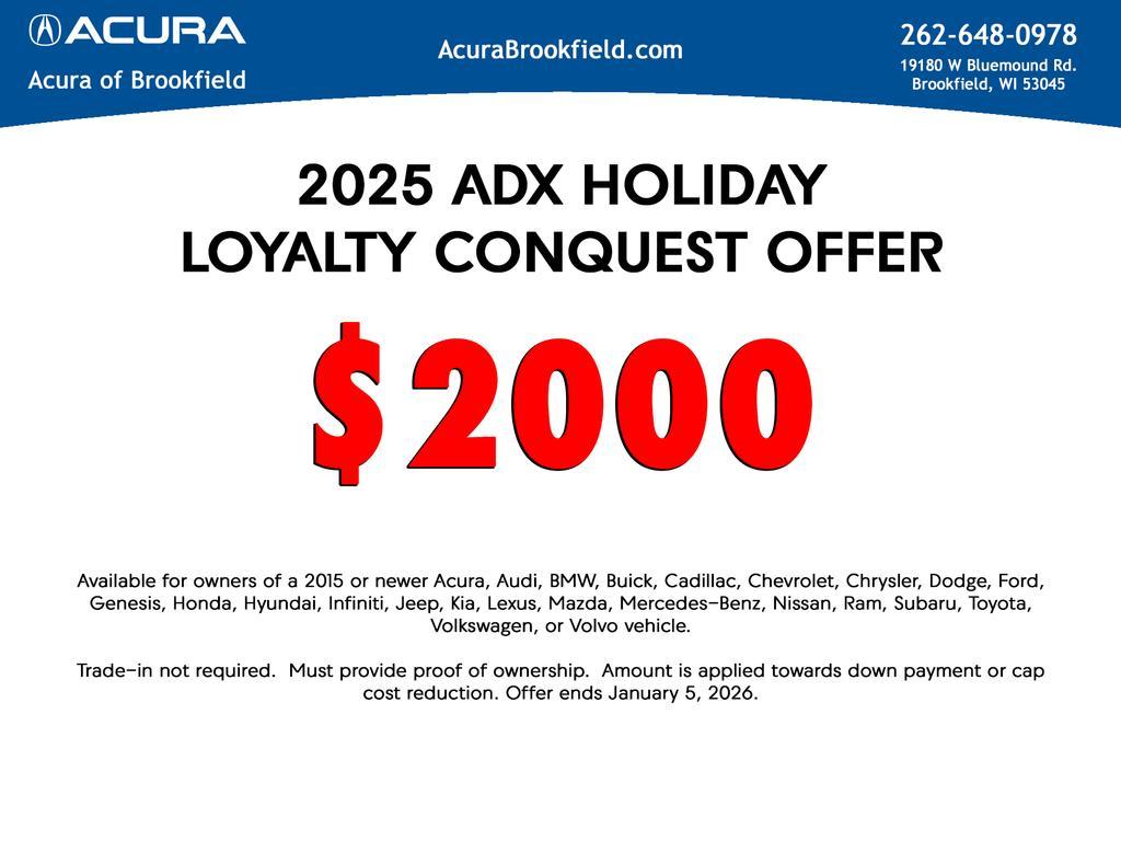 new 2025 Acura ADX car, priced at $38,350