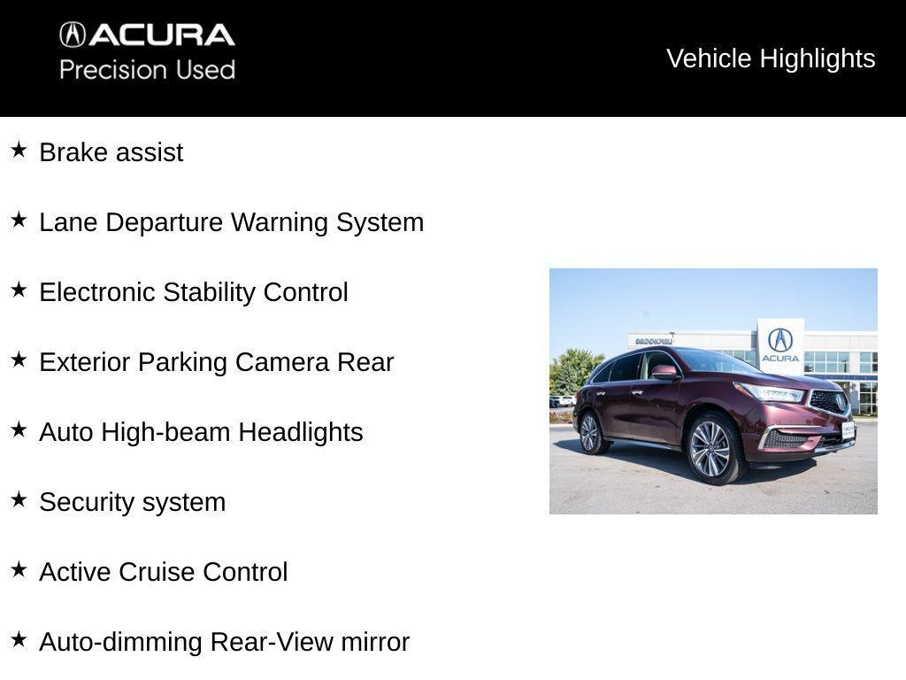 used 2017 Acura MDX car, priced at $16,900